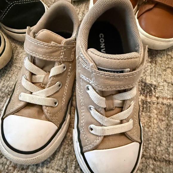 Stylish Toddler boy Shoes in Black, White, Tan, and Brown - Picture 3 of 9
